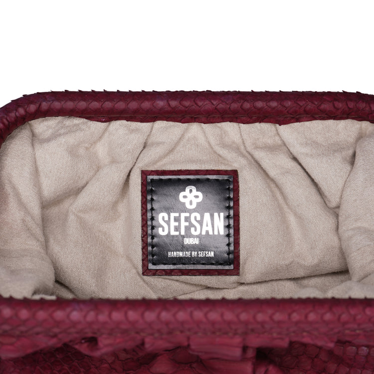 CLOUD CLUTCH REIMAGINED - BURGUNDY
