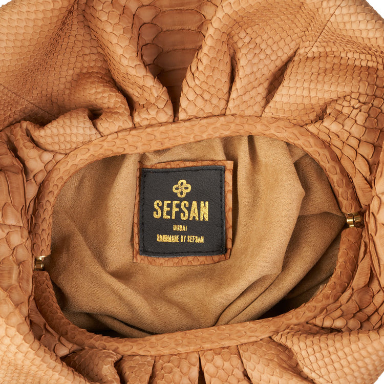 CLOUD CLUTCH - CAMEL COLOR