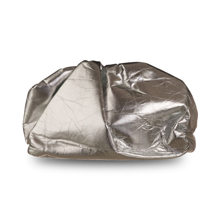 CLOUD CLUTCH - METALLIC SILVER COLOR