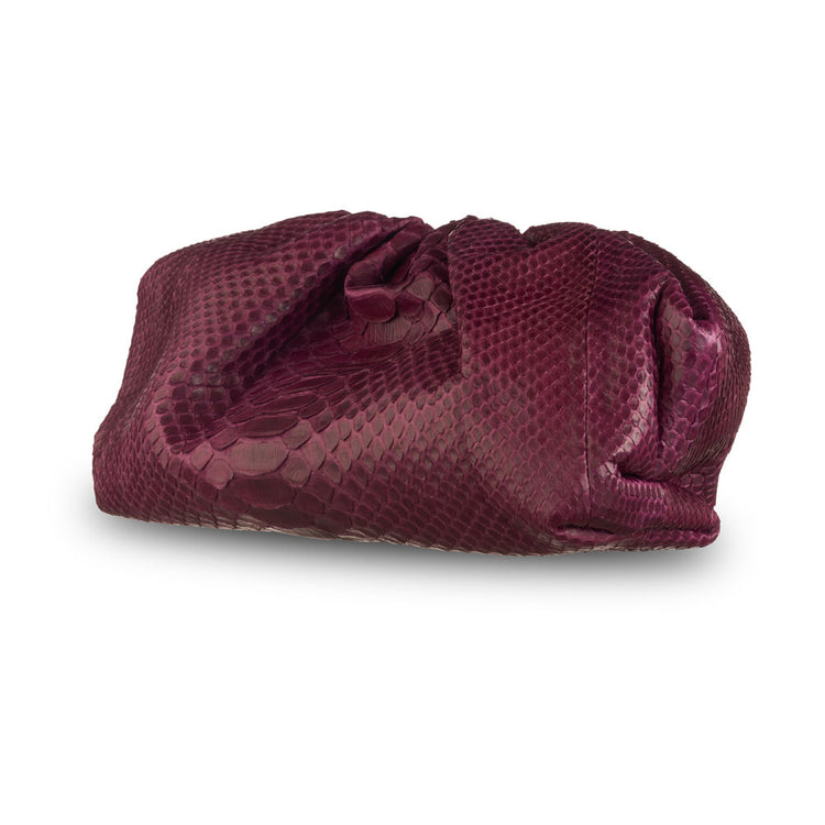 CLOUD CLUTCH - SHINY MAROON COLOR