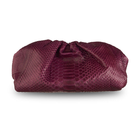 CLOUD CLUTCH - SHINY MAROON COLOR