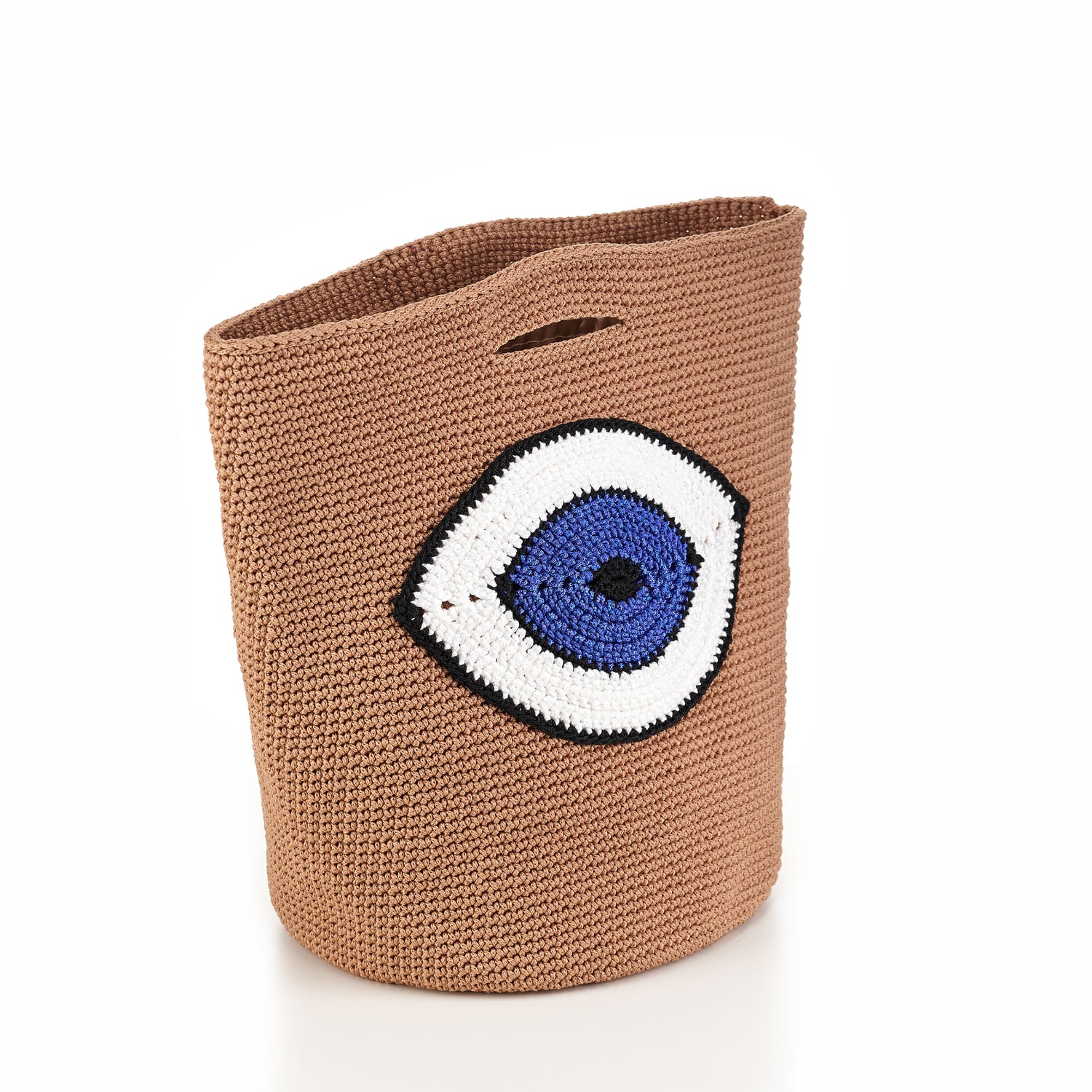 SHOPPER BAG - CAMEL BIG EYE