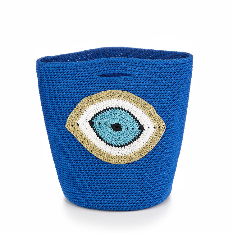 SHOPPER BAG - ROYAL BLUE BIG EYE