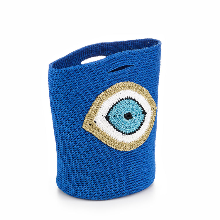 SHOPPER BAG - ROYAL BLUE BIG EYE