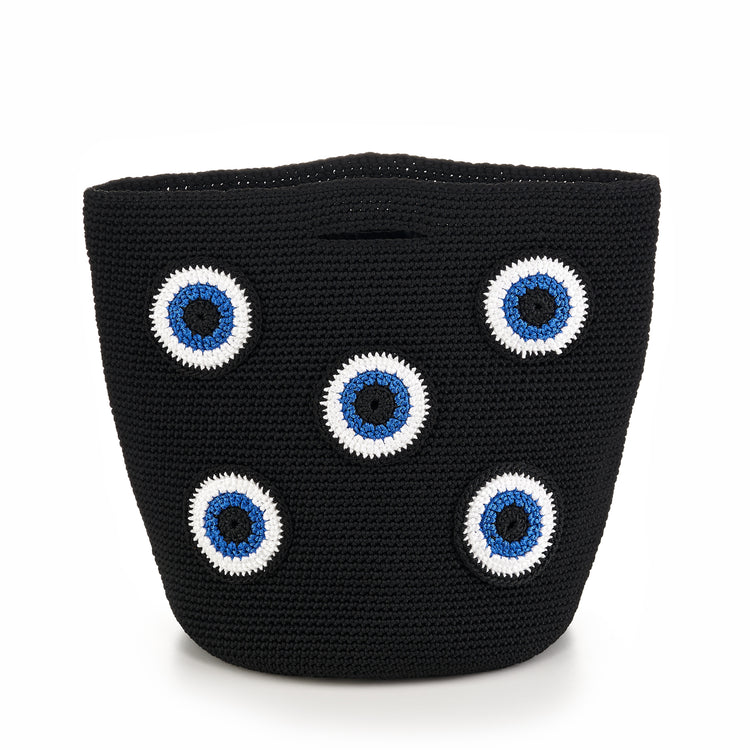 SHOPPER BAG - BLACK SMALL EYES