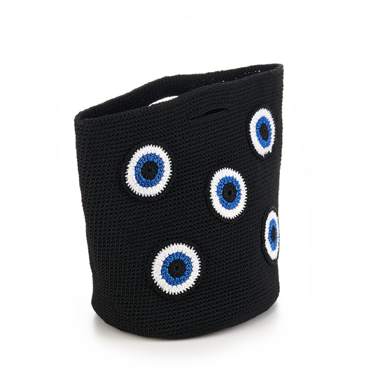 SHOPPER BAG - BLACK SMALL EYES