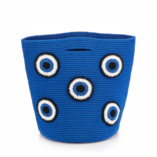 SHOPPER BAG - ROYAL BLUE SMALL EYES